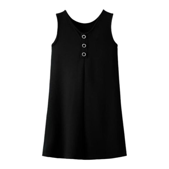 ZARA Kids | Black | PONTE DI ROMA KNIT DRESS WITH RHINESTONES - Picture 3 of 8